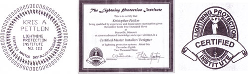 Lightning Protection Institute Certified Master Installer